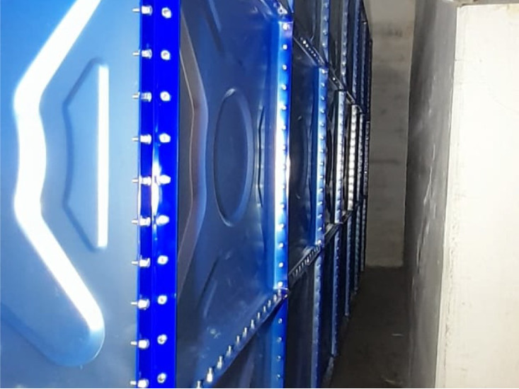 68 Tonluk Modüler Termoplastik Kaplamalı Su Deposu 68 Tonluk Modüler Termoplastik Kaplamalı Su Deposu